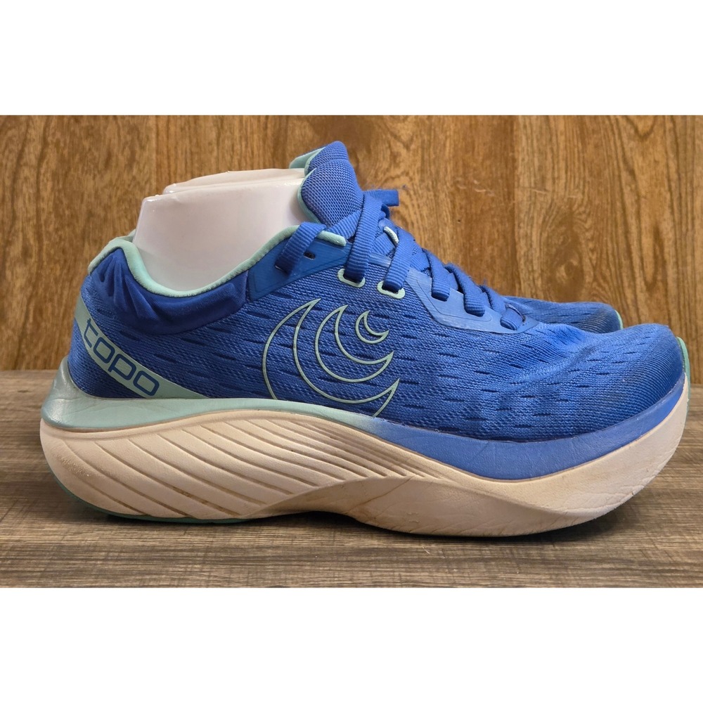 Topo Atmos Running Shoes Sneakers Womens Size 6.5 Blue Aqua